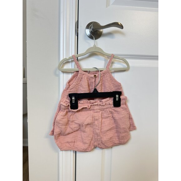 NORDSTROM Muslin Set Outfit in Pink Size 18 Months - Picture 3 of 4